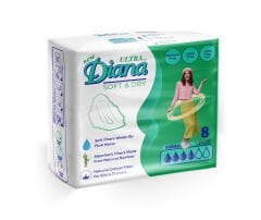 Diana Yeni Bambo Kadın Pedi Regular 8 Adet