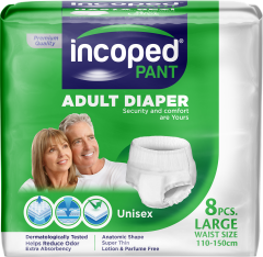 Incoped Pant Yetişkin Hasta Külotu  Large 8’li  x 4