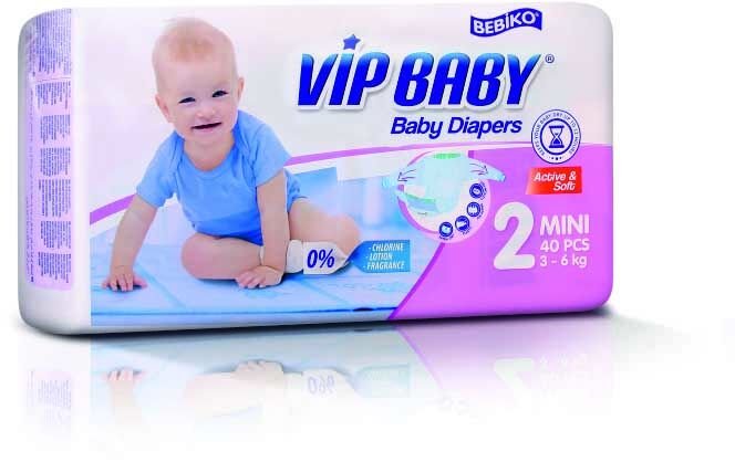 Vip Baby Active&Soft 2 Mini 40 Adet x 4