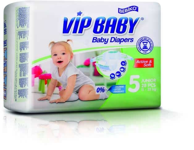 Vip Baby Active & Soft 5 Junior 28 Adet x 4