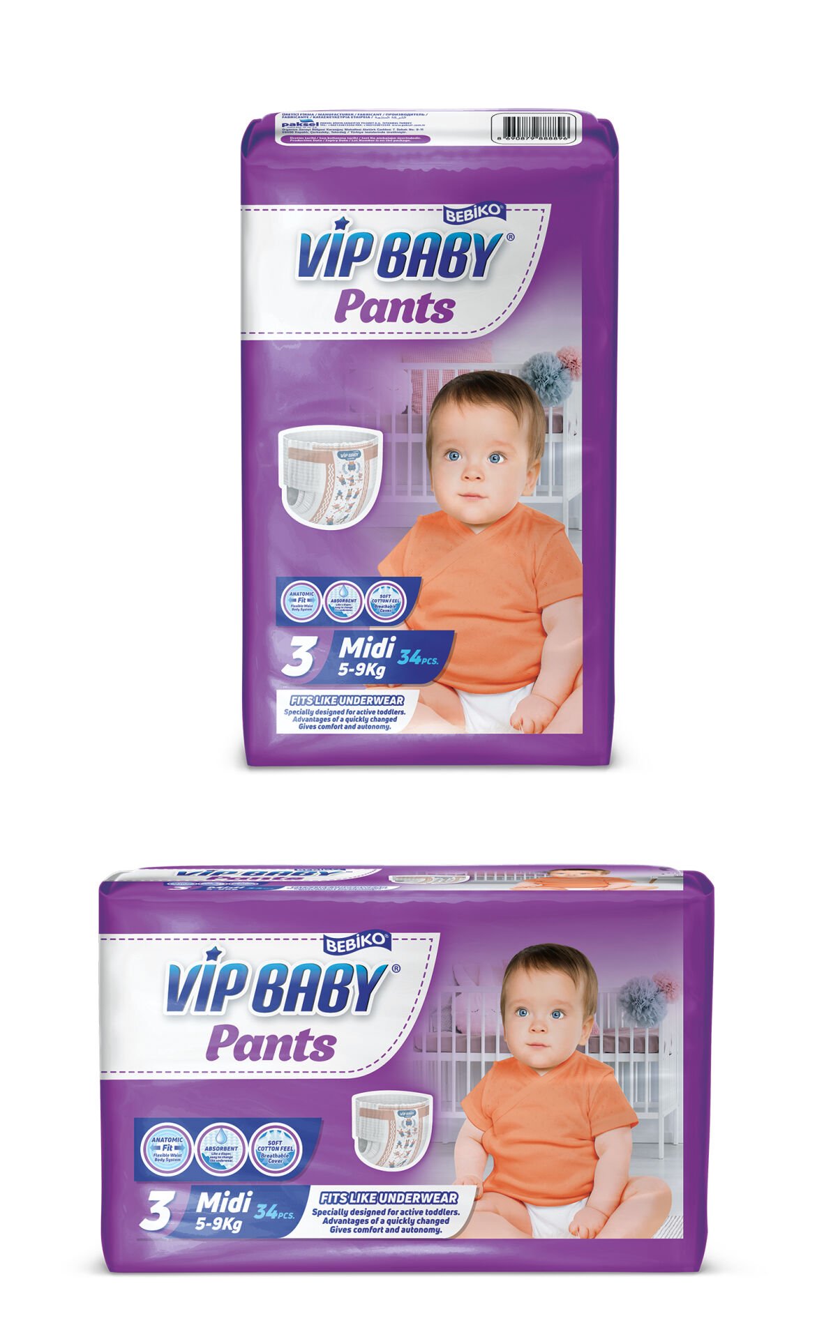 Vip Baby PANT 3 Midi 34 Adet x 5