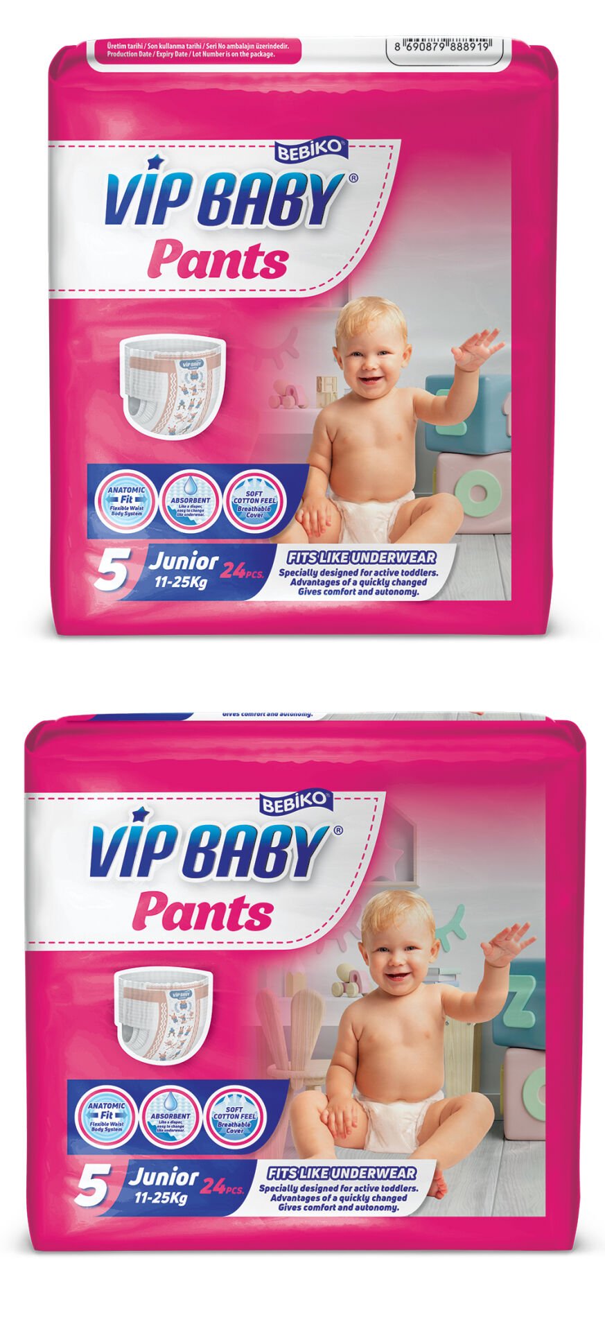 Vip Baby PANT 5 Junior 24 Adet x 5